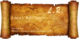 Laczi Róbert névjegykártya