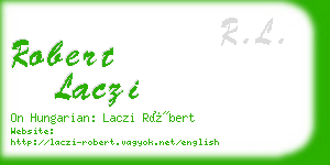 robert laczi business card